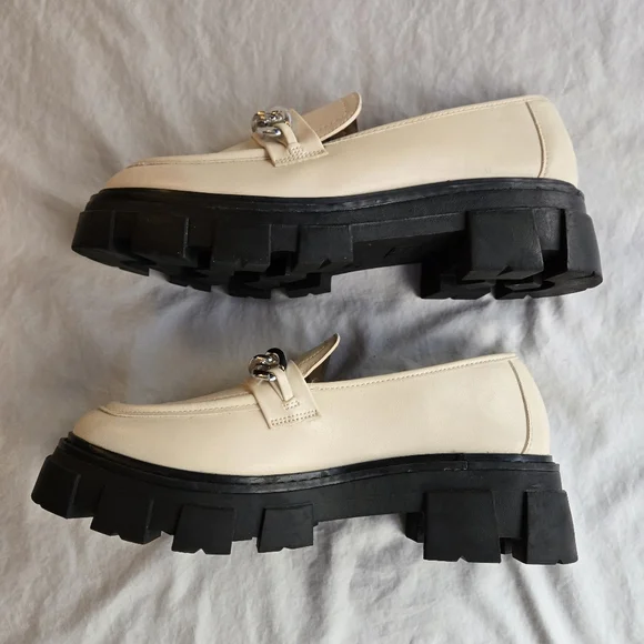 No Boundaries sz 8 Lug Loafer's Chunky Sole Shell 90s y2k - like new! - Picture 6 of 8